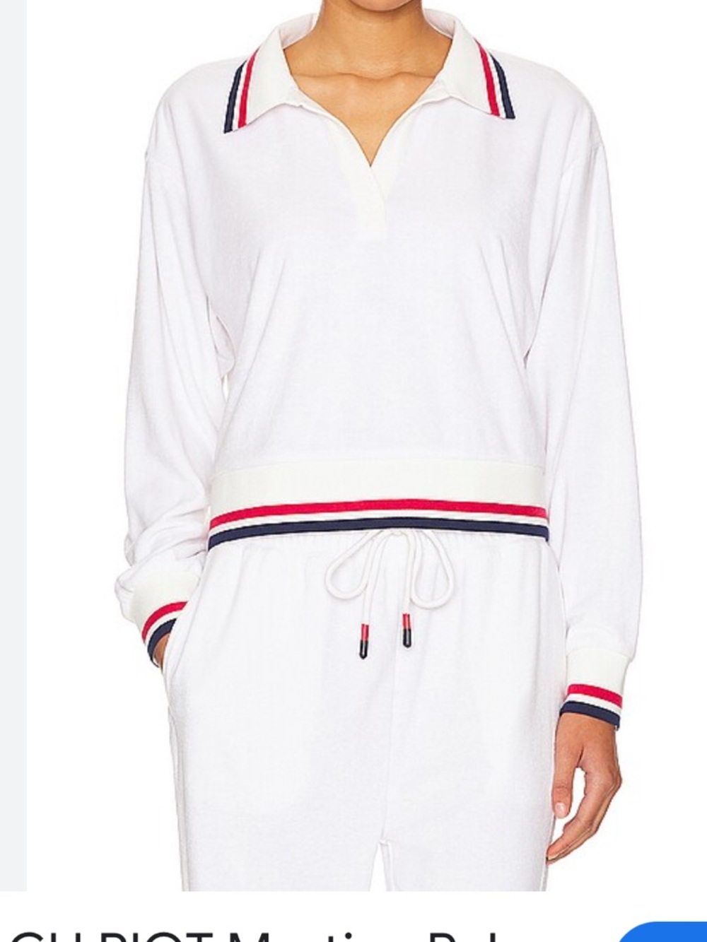 NWT BEACH RIOT lorena jogger and L/S polo  in americana